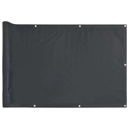 Balcony Privacy Screen Anthracite 600x75 cm PVC