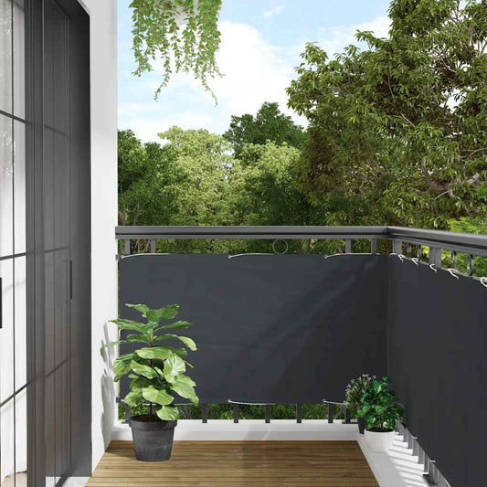 Balcony Privacy Screen Anthracite 500x90 cm PVC