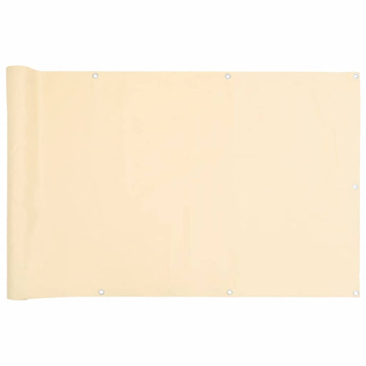 Balcony Privacy Screen Cream 600x90 cm PVC