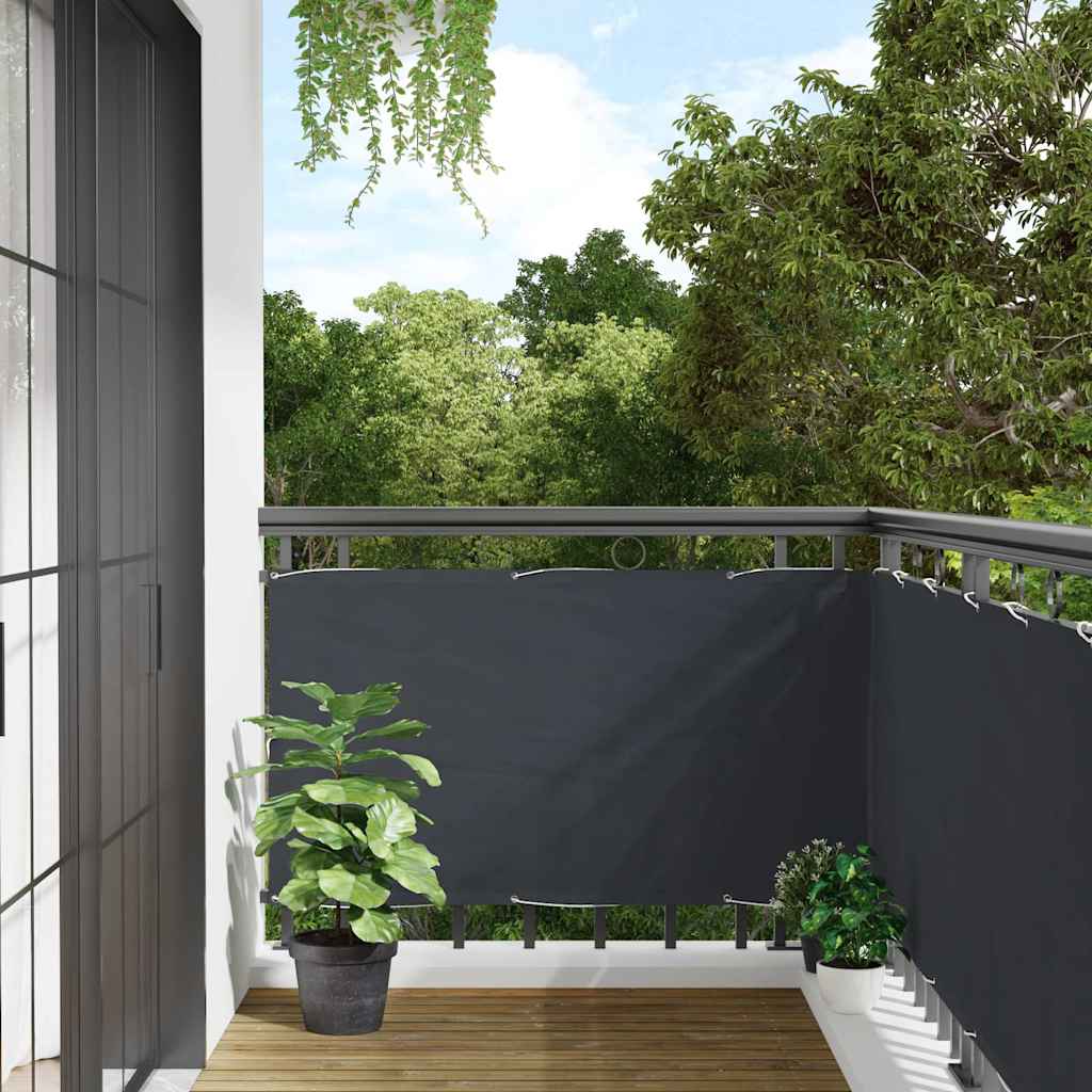 Balcony Privacy Screen Anthracite 400x120 cm PVC