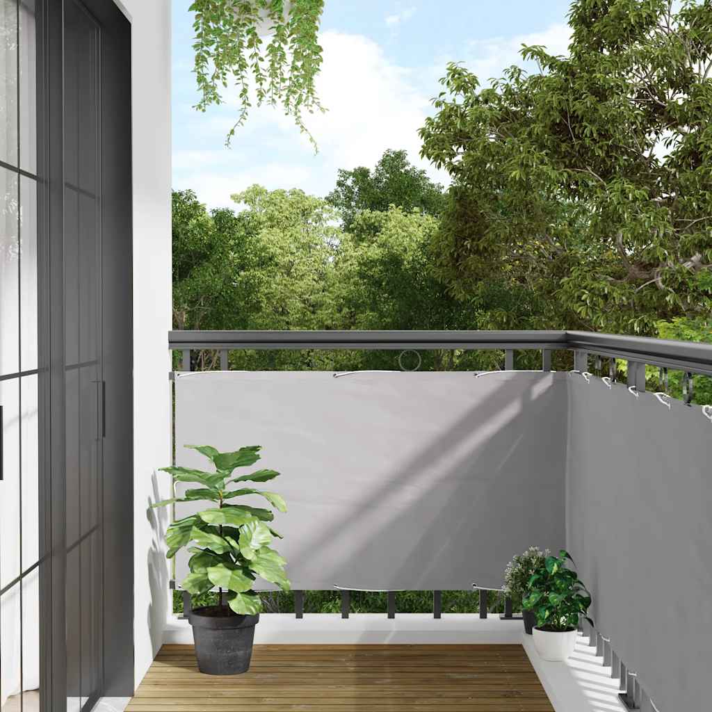 Balcony Privacy Screen Grey 600x120 cm PVC