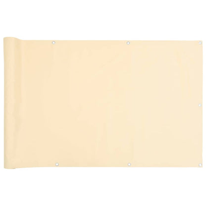 Balcony Privacy Screen Cream 300x120 cm PVC
