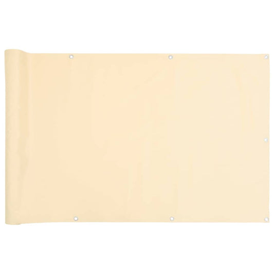 Balcony Privacy Screen Cream 300x120 cm PVC