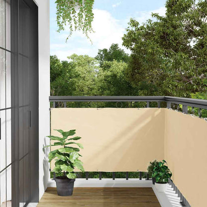 Balcony Privacy Screen Cream 300x120 cm PVC