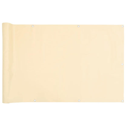 Balcony Privacy Screen Cream 600x120 cm PVC