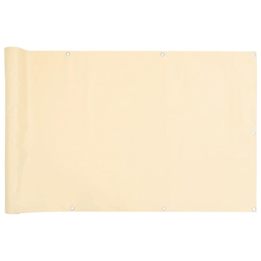 Balcony Privacy Screen Cream 600x120 cm PVC