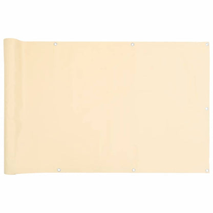 Balcony Privacy Screen Cream 1000x120 cm PVC