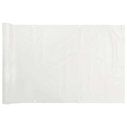 Balcony Privacy Screen White 400x120 cm PVC