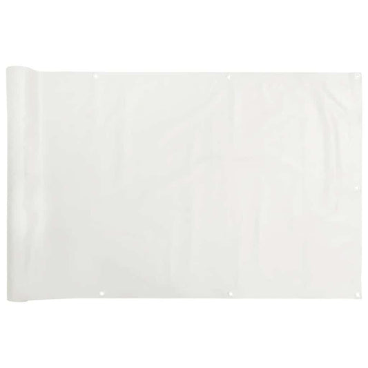 Balcony Privacy Screen White 400x120 cm PVC