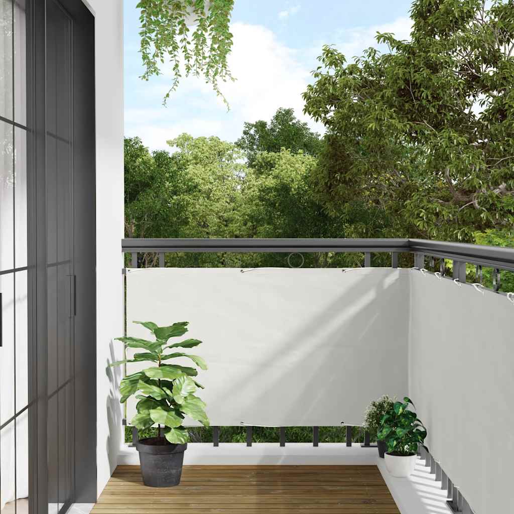 Balcony Privacy Screen White 400x120 cm PVC