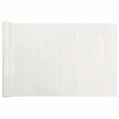 Balcony Privacy Screen White 700x120 cm PVC