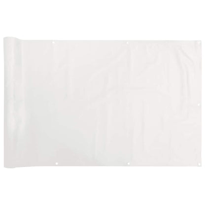 Balcony Privacy Screen White 800x120 cm PVC