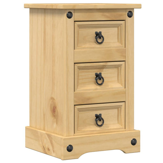 Bedside Cabinet "Corona" 35x32,5x58 cm Solid Wood Pine