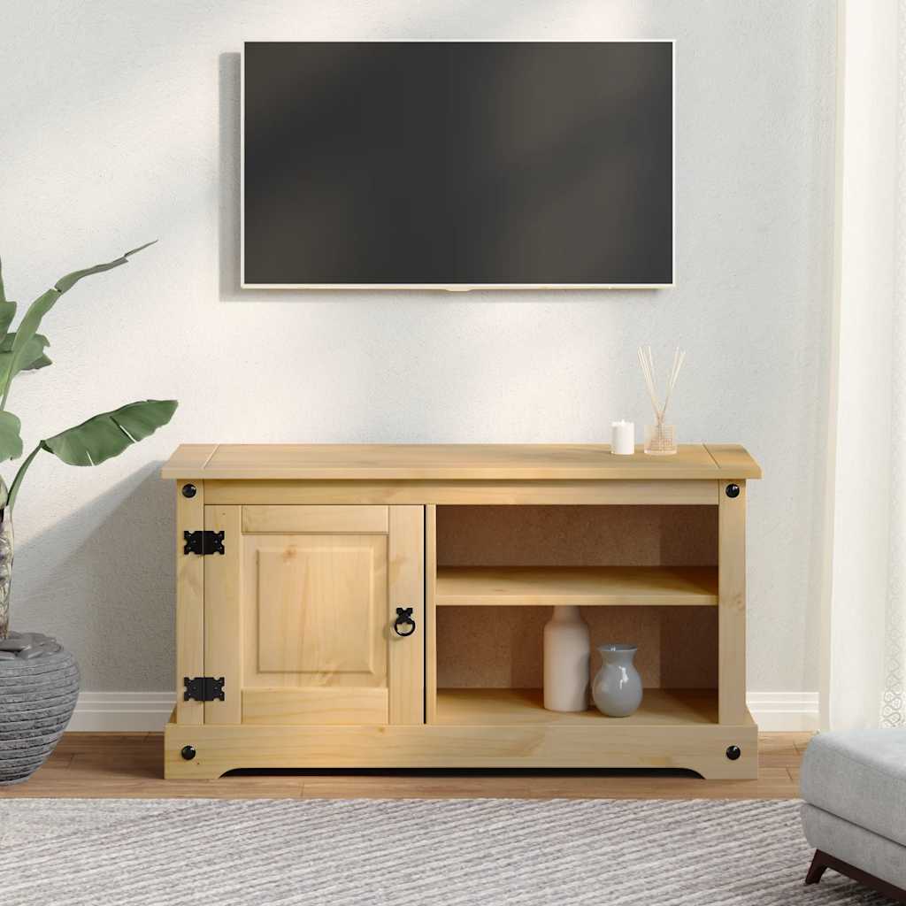 TV Cabinet "Corona" 100x40x52 cm Solid Wood Pine
