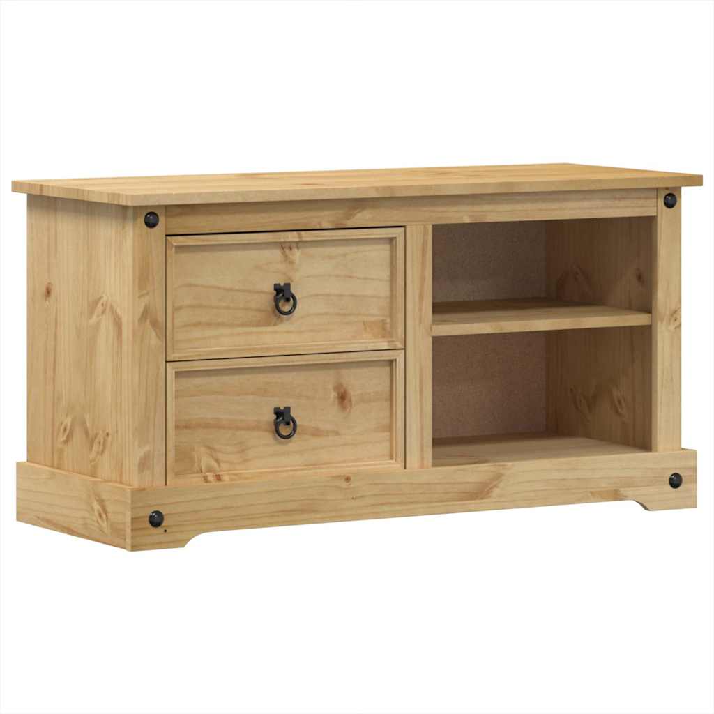 TV Cabinet "Corona" 100x40x52 cm Solid Wood Pine