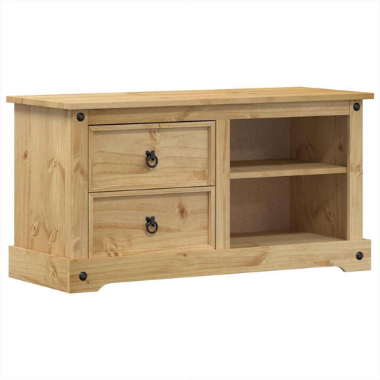 TV Cabinet "Corona" 100x40x52 cm Solid Wood Pine