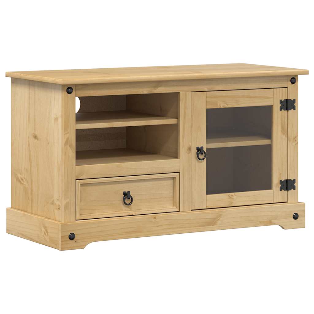 TV Cabinet "Corona" 100x45x58 cm Solid Wood Pine