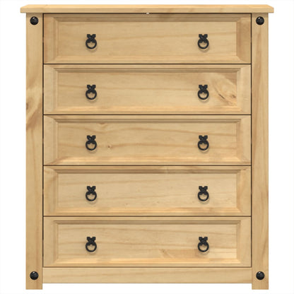 Chest of Drawers "Corona" 80x40x89 cm Solid Wood Pine