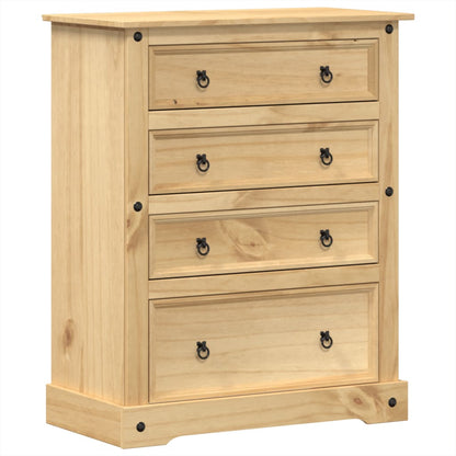 Chest of Drawers Corona 92x48x114 cm Solid Wood Pine
