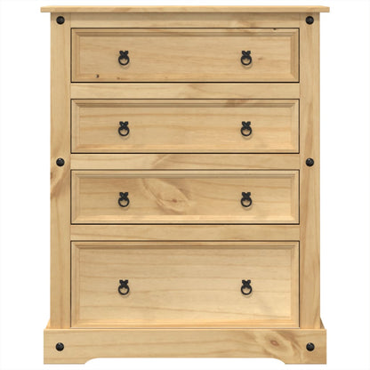 Chest of Drawers Corona 92x48x114 cm Solid Wood Pine