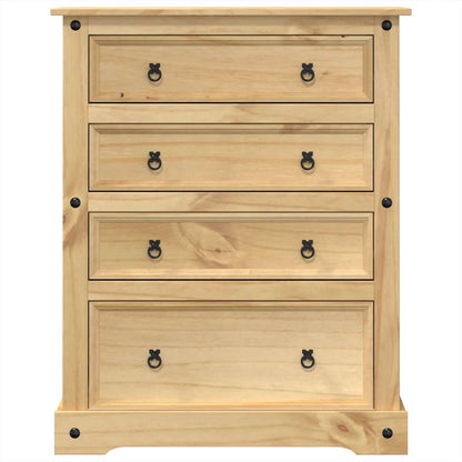 Chest of Drawers Corona 92x48x114 cm Solid Wood Pine