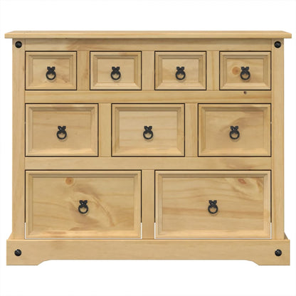 Chest of Drawers "Corona" 101x45x82 cm Solid Wood Pine