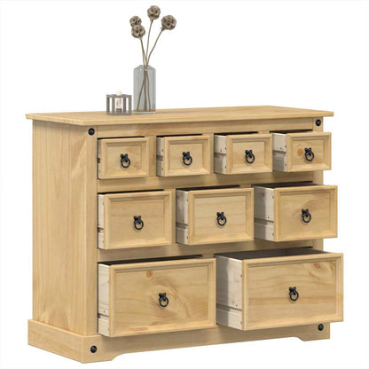 Chest of Drawers "Corona" 101x45x82 cm Solid Wood Pine