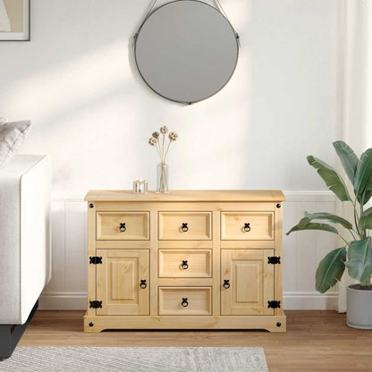 Sideboard "Corona" 112x40x75 cm Solid Wood Pine