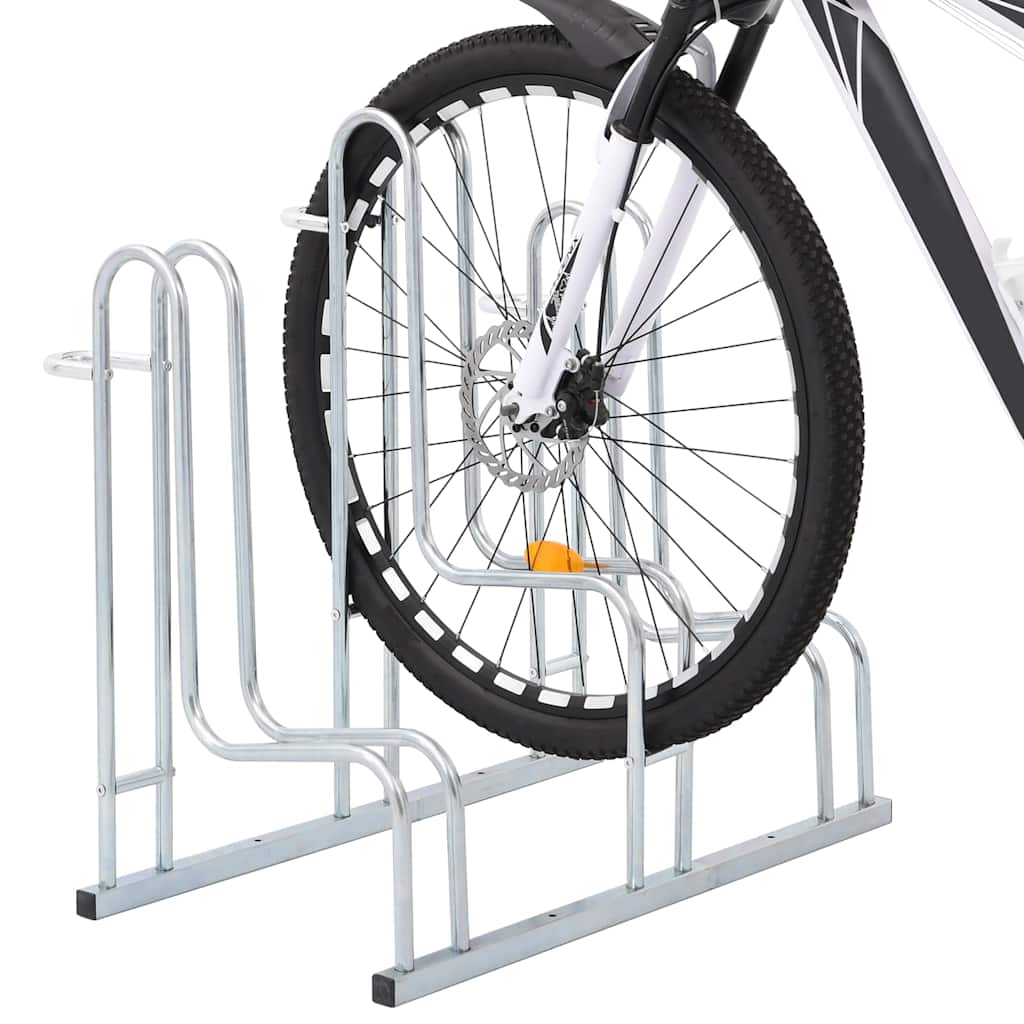 Bicycle Stand for 3 Bikes Floor Freestanding Galvanised Steel