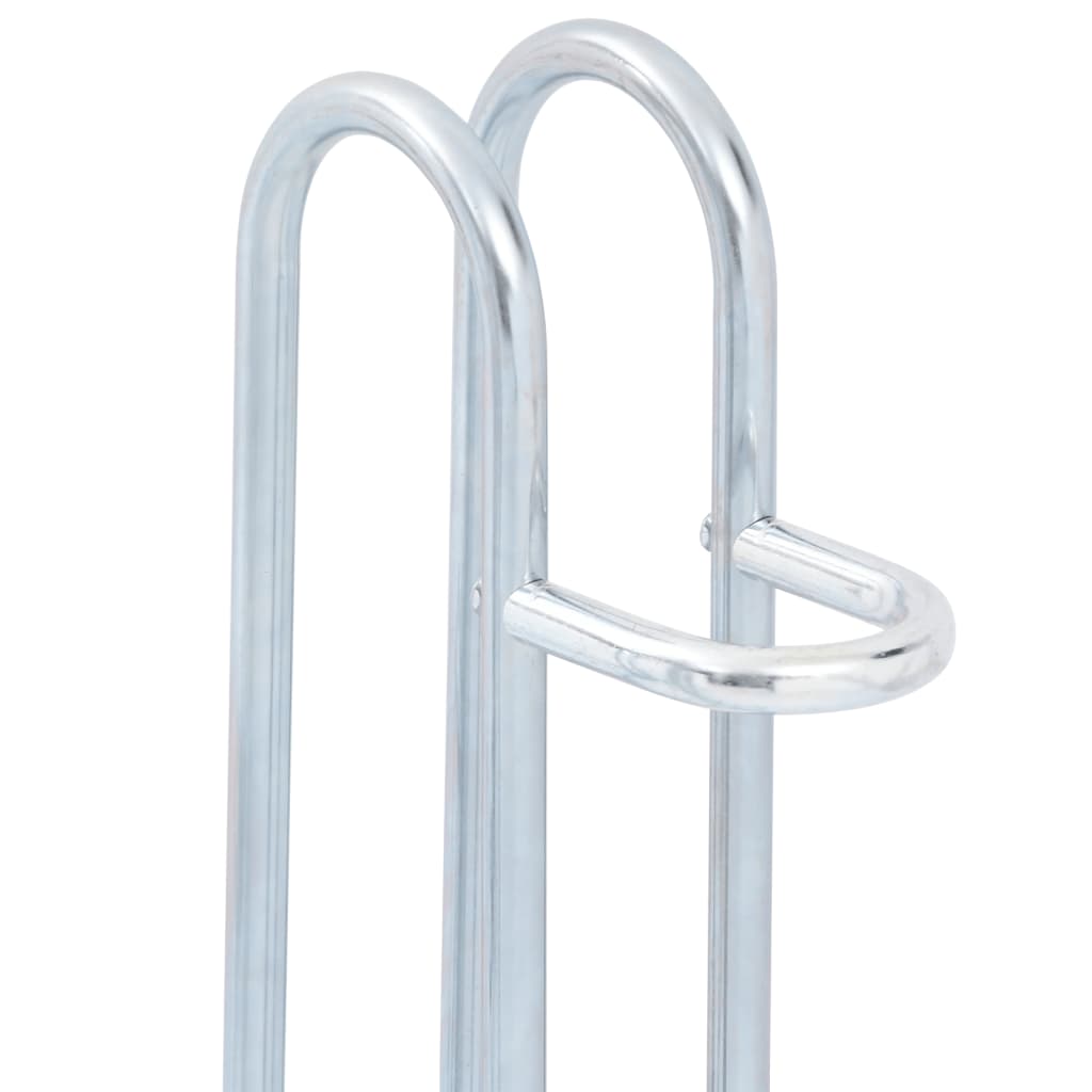Bicycle Stand for 3 Bikes Floor Freestanding Galvanised Steel