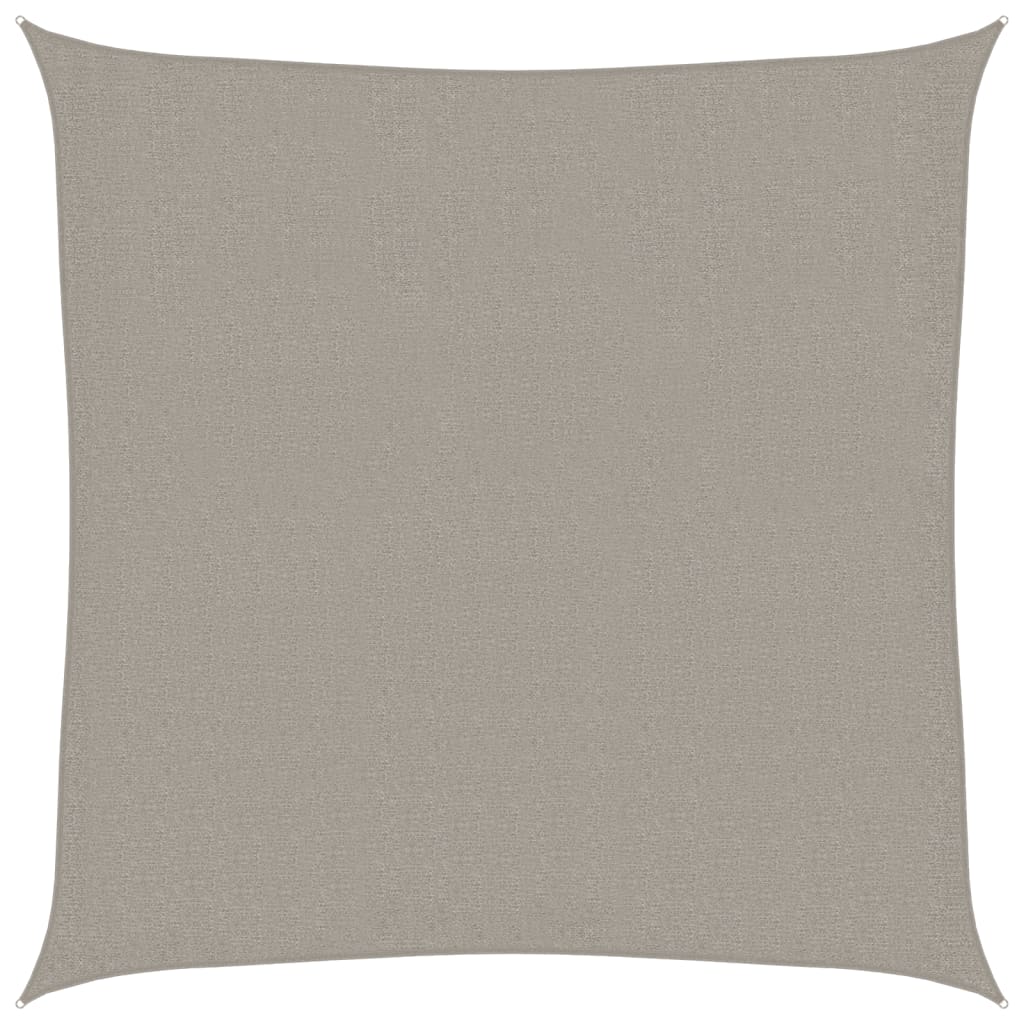 Sunshade Sail 160 g/m² Square Light Grey 2x2 m HDPE