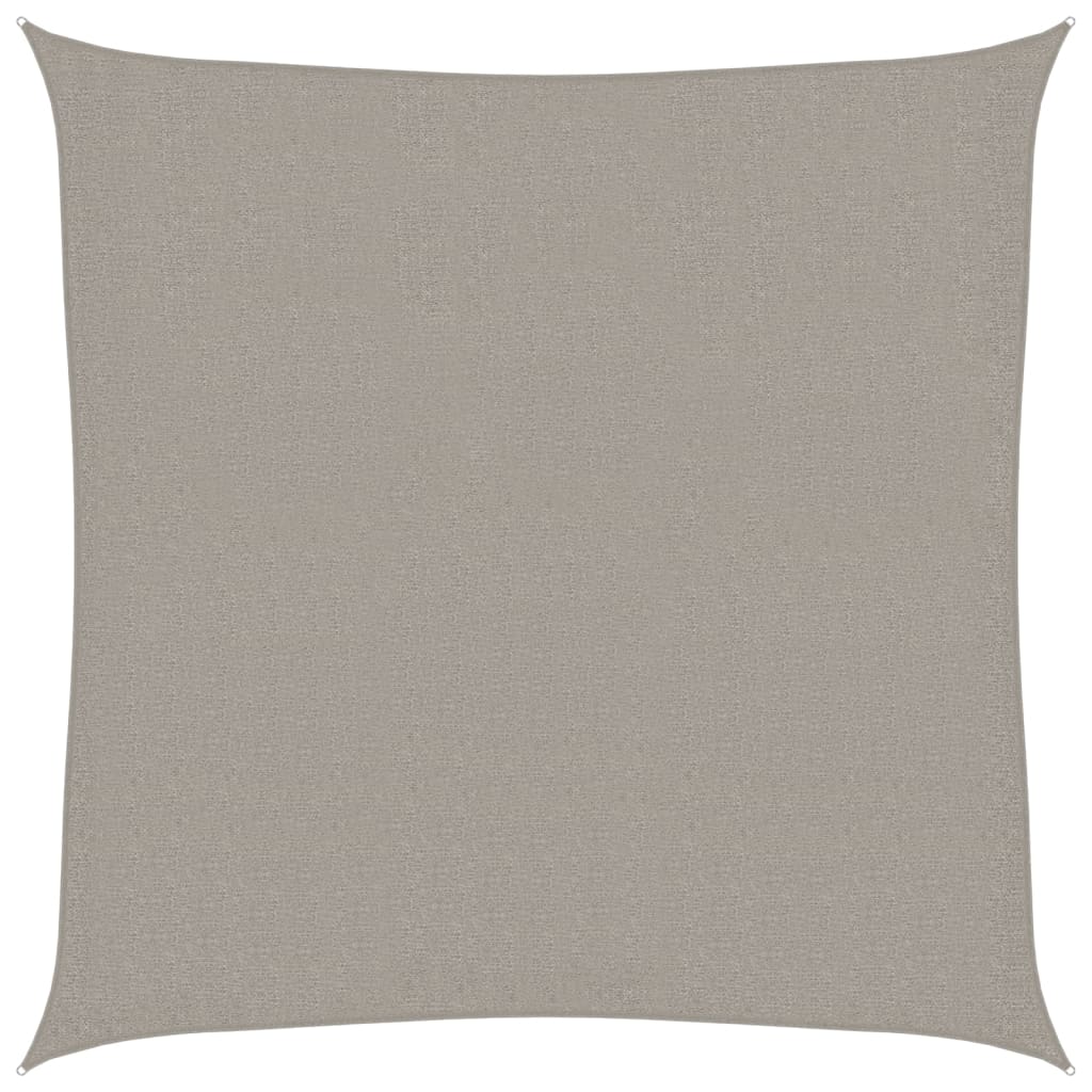 Sunshade Sail 160 g/m² Square Light Grey 2.5x2.5 m HDPE