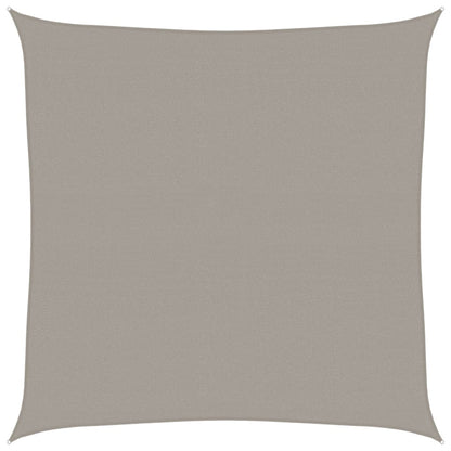 Sunshade Sail 160 g/m² Square Light Grey 6x6 m HDPE
