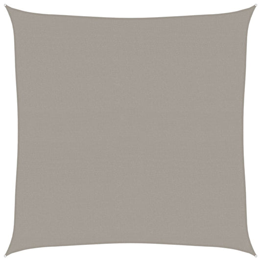 Sunshade Sail 160 g/m² Square Light Grey 6x6 m HDPE