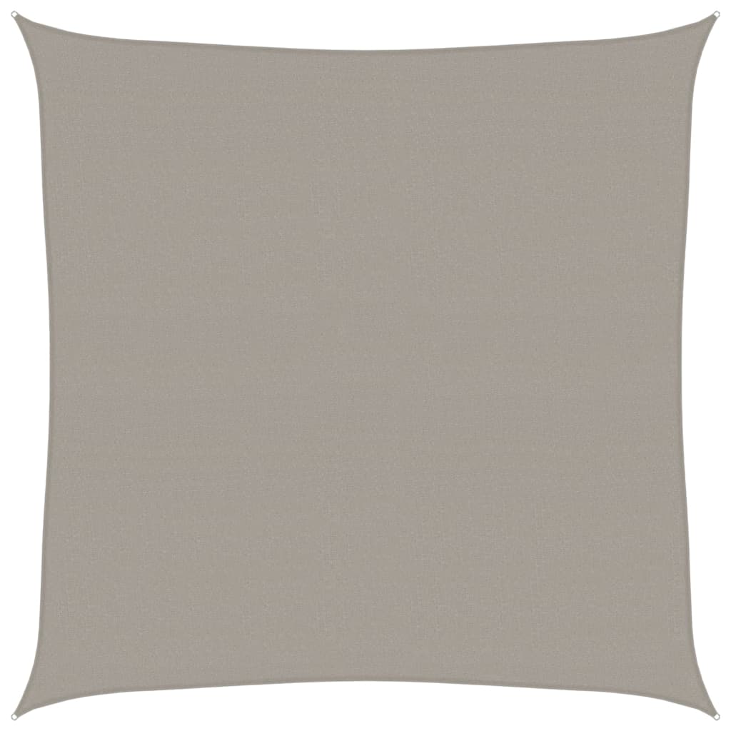 Sunshade Sail 160 g/m² Square Light Grey 7x7 m HDPE