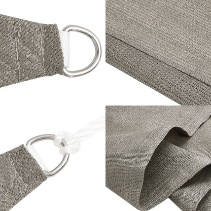 Sunshade Sail 160 g/m² Square Light Grey 7x7 m HDPE