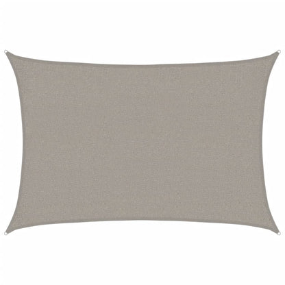 Sunshade Sail 160 g/m² Rectangular Light Grey 2x3 m HDPE