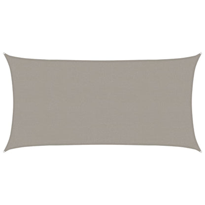 Sunshade Sail 160 g/m² Rectangular Light Grey 2x4 m HDPE