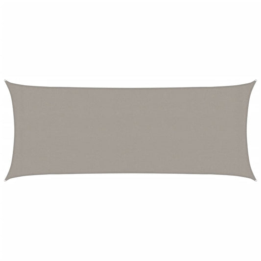 Sunshade Sail 160 g/m² Rectangular Light Grey 2x4.5 m HDPE