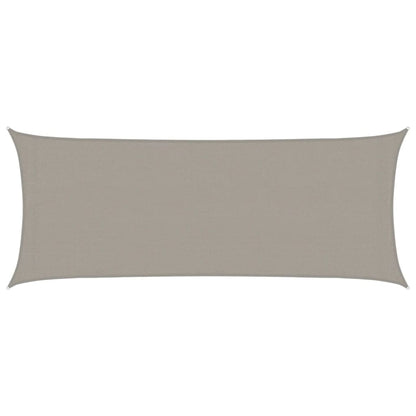 Sunshade Sail 160 g/m² Rectangular Light Grey 2x5 m HDPE