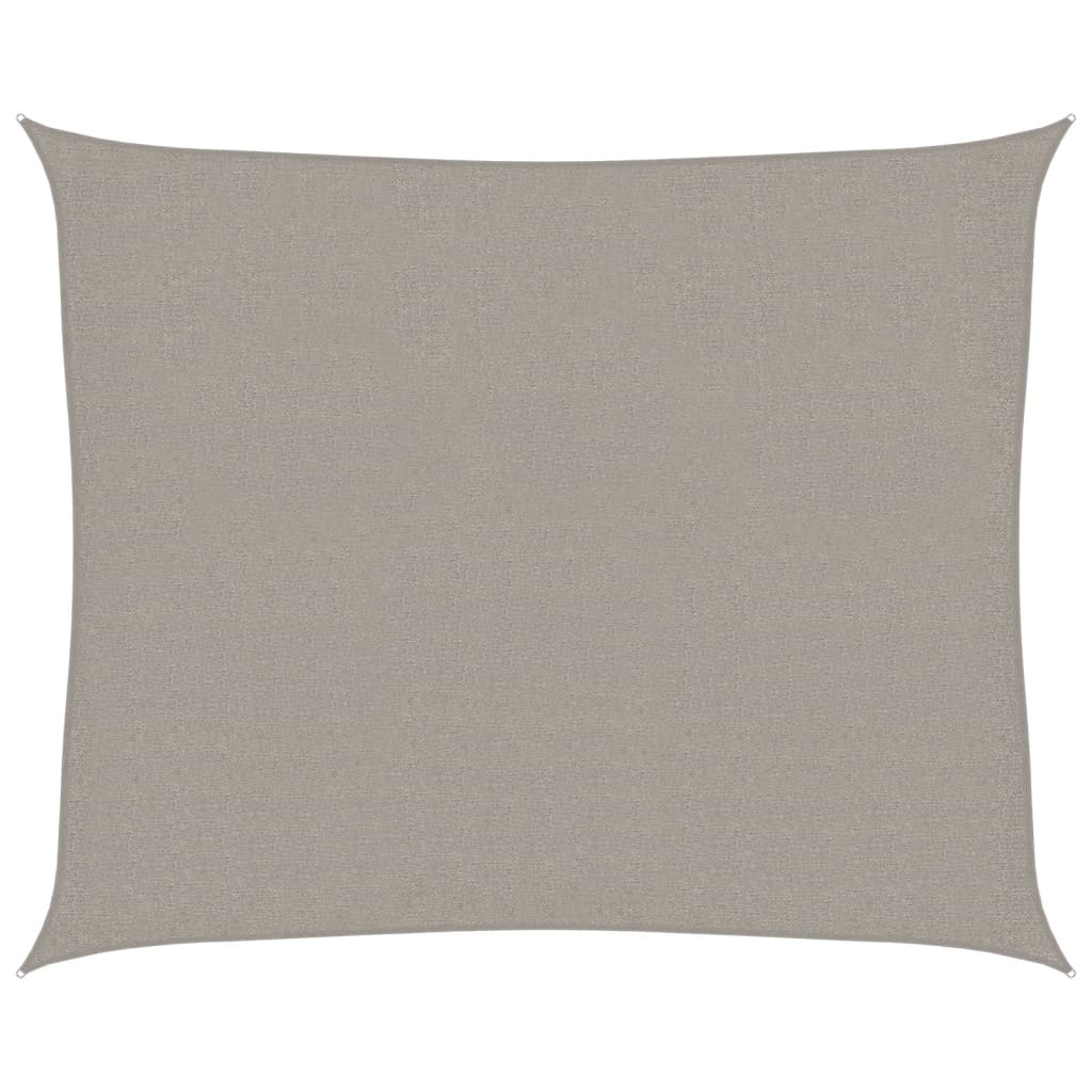 Sunshade Sail 160 g/m² Rectangular Light Grey 2.5x3 m HDPE