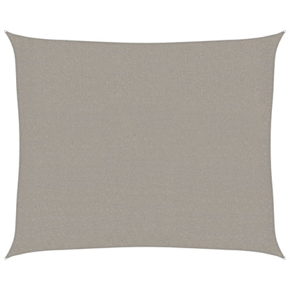 Sunshade Sail 160 g/m² Rectangular Light Grey 2.5x3 m HDPE