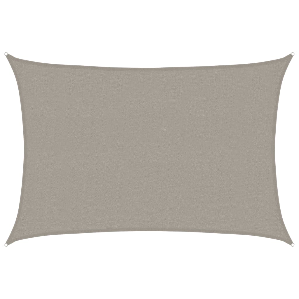 Sunshade Sail 160 g/m² Rectangular Light Grey 2.5x3.5 m HDPE