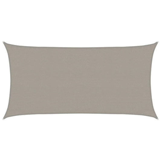 Sunshade Sail 160 g/m² Rectangular Light Grey 3x6 m HDPE