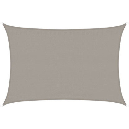Sunshade Sail 160 g/m² Rectangular Light Grey 3.5x5 m HDPE
