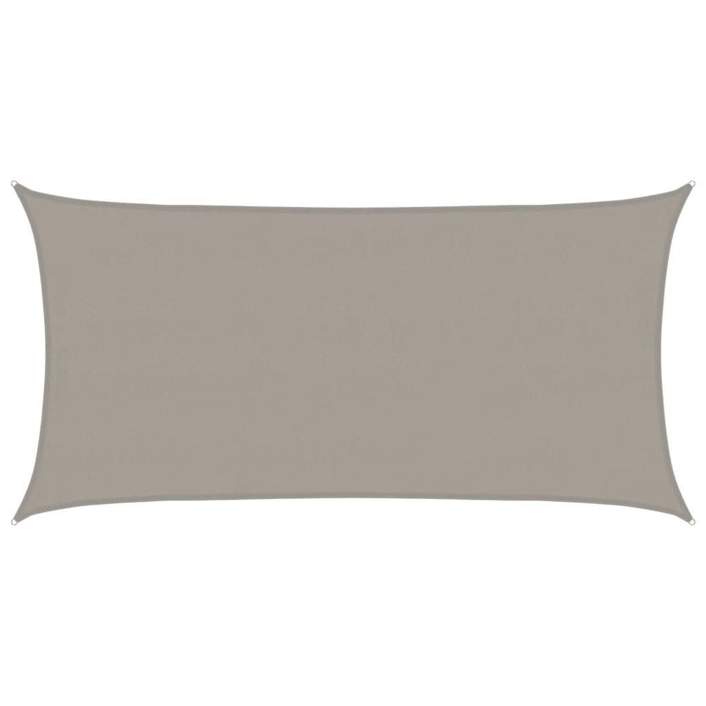 Sunshade Sail 160 g/m² Rectangular Light Grey 4x7 m HDPE