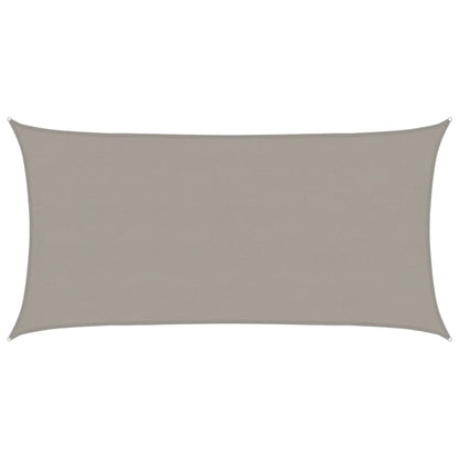 Sunshade Sail 160 g/m² Rectangular Light Grey 4x7 m HDPE