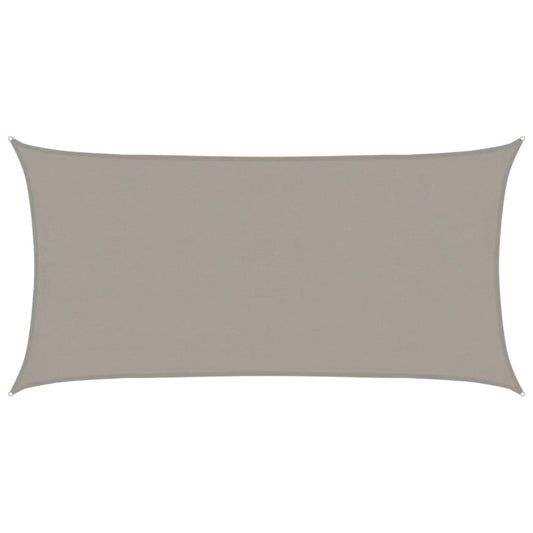 Sunshade Sail 160 g/m² Rectangular Light Grey 4x7 m HDPE