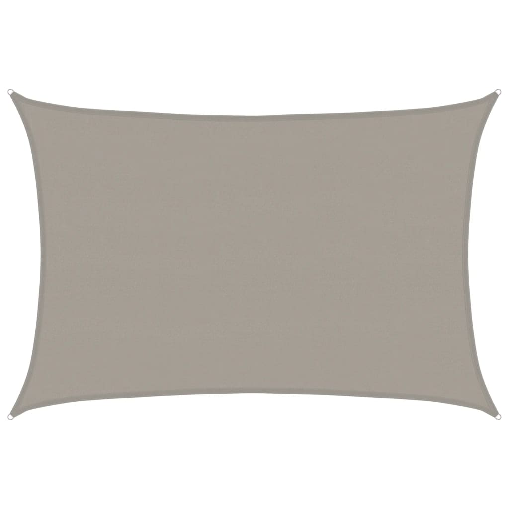 Sunshade Sail 160 g/m² Rectangular Light Grey 5x6 m HDPE