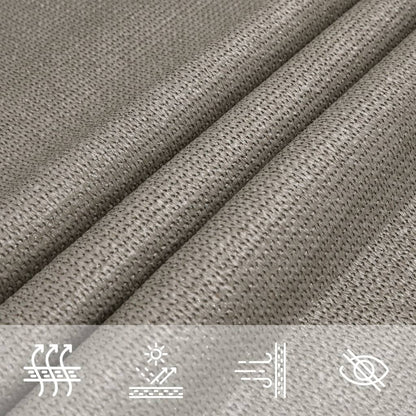 Sunshade Sail 160 g/m² Rectangular Light Grey 5x6 m HDPE